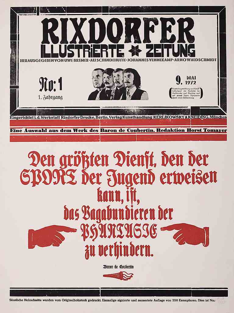 Titelblatt: Rixdorfer Illustrierte Zeitung (Blatt No. 1)